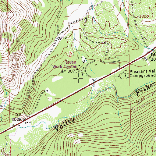 Topographic Map of Manicke (historical), MT