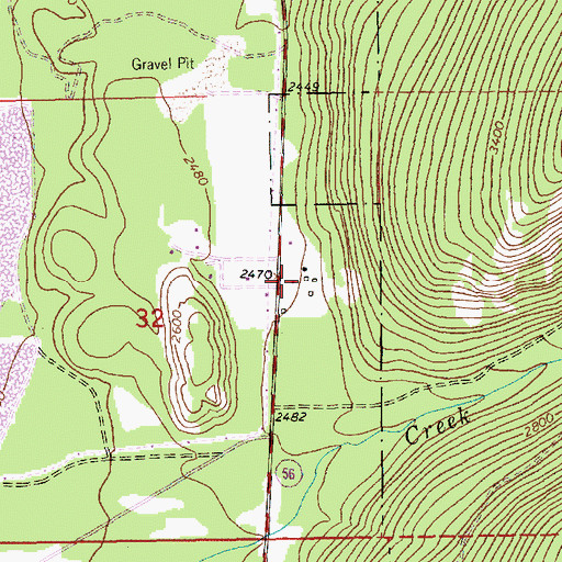 Topographic Map of Little Joe, MT