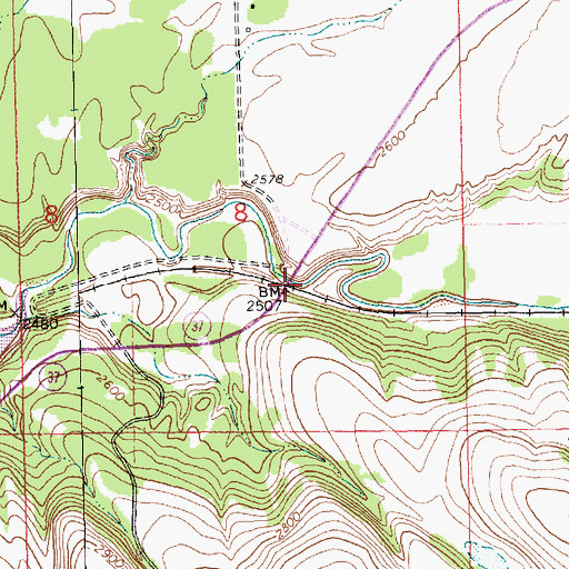 Topographic Map of Palmers Spur (historical), MT