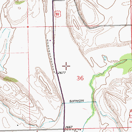 Topographic Map of Ramsdell Post (historical), MT