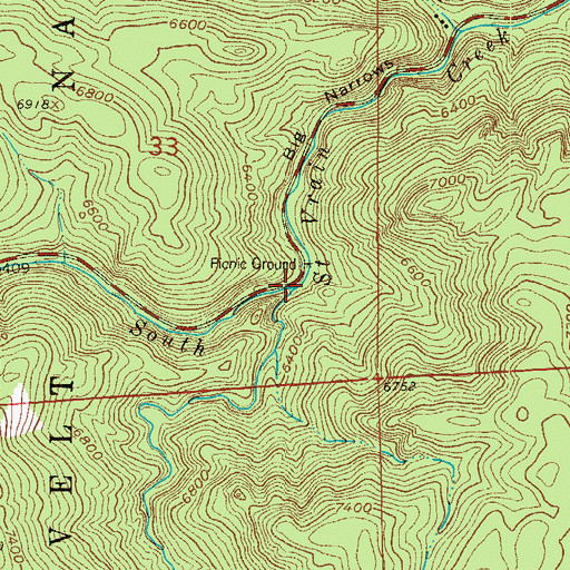 Topographic Map of Central Gulch, CO