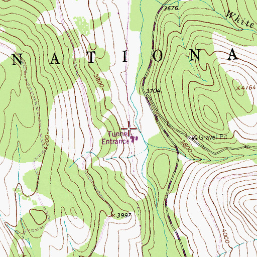 Topographic Map of Twin Meadows, MT