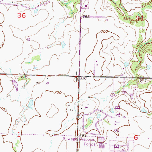 Topographic Map of Albany Street Church-Nazarene, OK