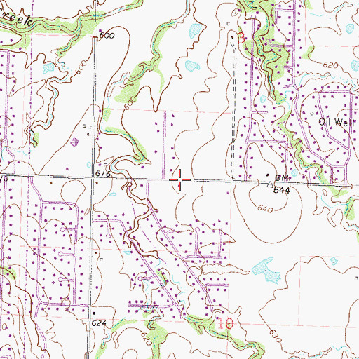 Topographic Map of Forest Ridge Church of God, OK