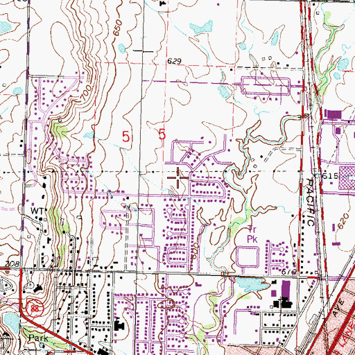 Topographic Map of The Church of Jesus Christ of Latter Day Saints, OK