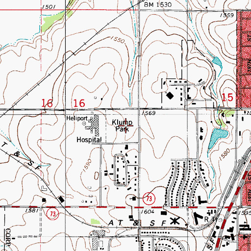 Topographic Map of The Church of Jesus Christ of Latter Day Saints, OK