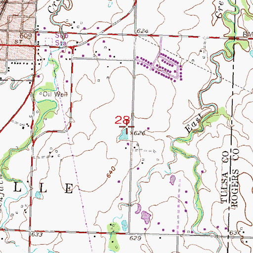 Topographic Map of Into All the World Church, OK