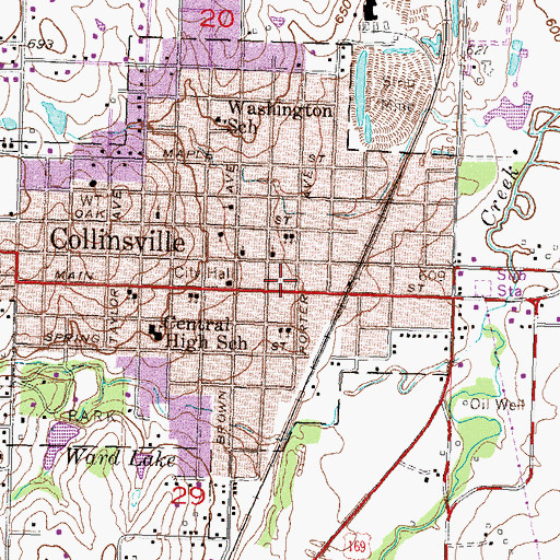 Topographic Map of Shekinah Christian Fellowship, OK