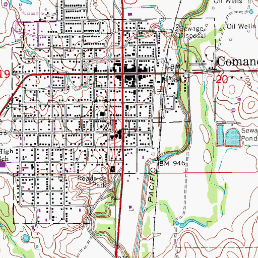 Topographic Map of Christian Helping Hands, OK