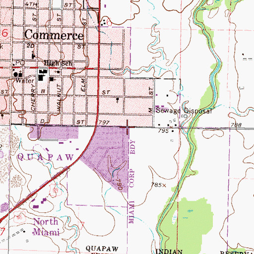 Topographic Map of The Church of Jesus Christ of Latter Day Saints, OK