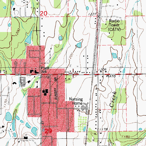 Topographic Map of Bethel Assembly of God, OK