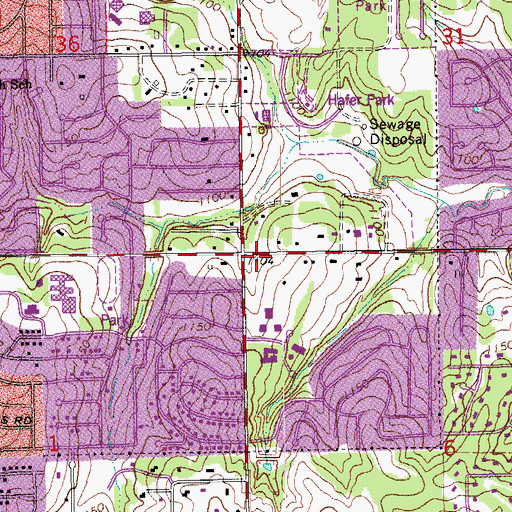 Topographic Map of Cathedral of the Hills, OK