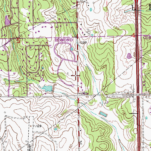 Topographic Map of Church of Christ-Midway, OK