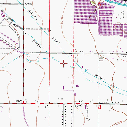 Topographic Map of Niwot Ditch, CO