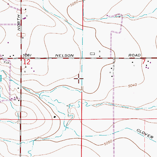 Topographic Map of Clover Basin Ditch, CO