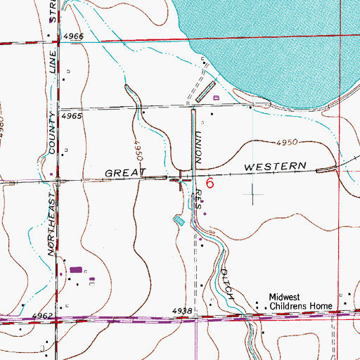 Topographic Map of Spring Gulch, CO