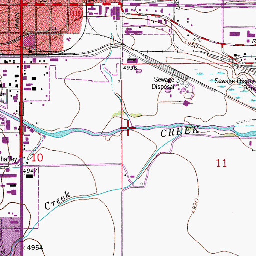 Topographic Map of The Slough, CO