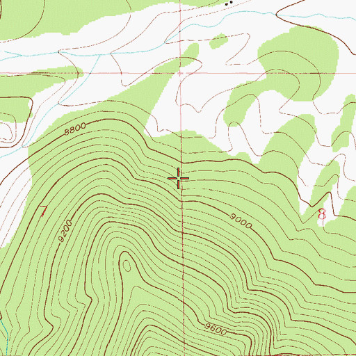 Topographic Map of Camp Chief Ouray, CO