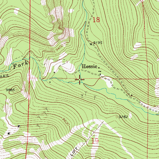 Topographic Map of North Fork Middle Boulder Creek, CO