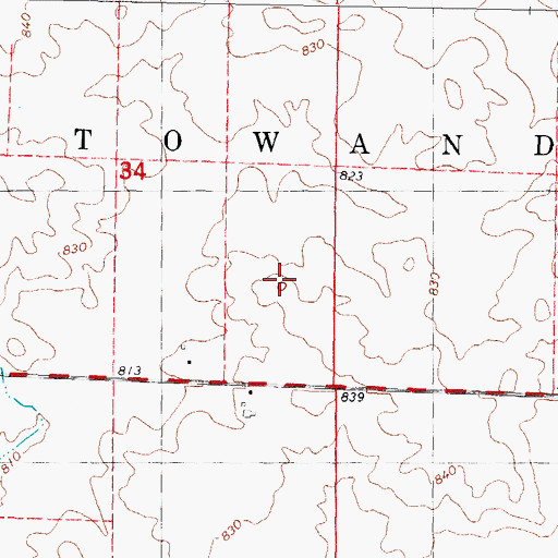 Topographic Map of McLean County, IL