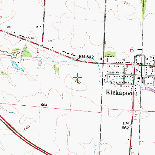 Topographic Map of Peoria County, IL