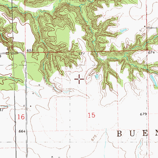 Topographic Map of Schuyler County, IL