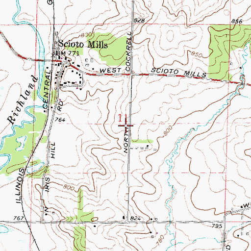 Topographic Map of Stephenson County, IL