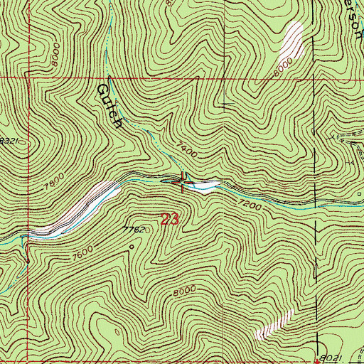 Topographic Map of Long Gulch, CO