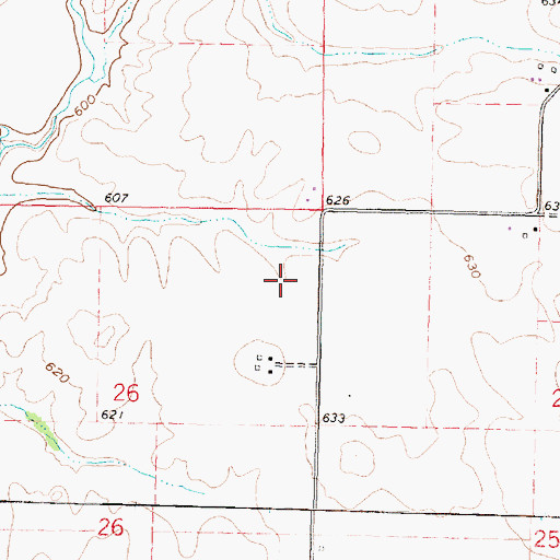 Topographic Map of Tazewell County, IL