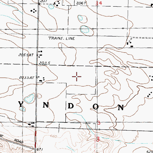Topographic Map of Whiteside County, IL