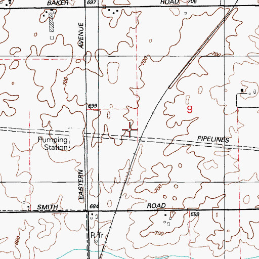 Topographic Map of Will County, IL