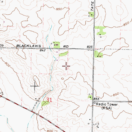 Topographic Map of Winnebago County, IL