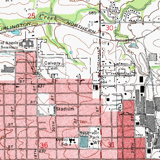 Topographic Map of Free Methodist Church, IL