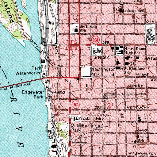 Topographic Map of Gardner Museum of Architecture and Design, IL