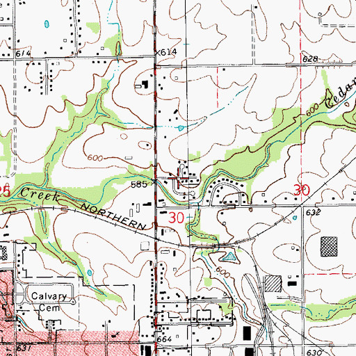Topographic Map of Northbrook, IL