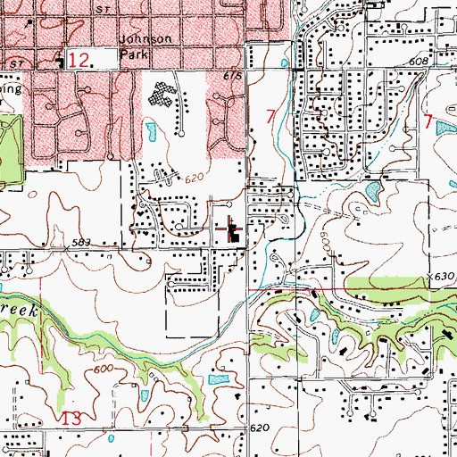 Topographic Map of Trinity United Church of Christ, IL