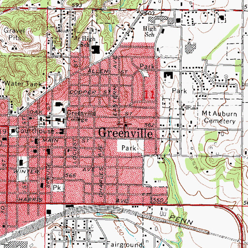 Topographic Map of Our Redeemer Lutheran Church, IL