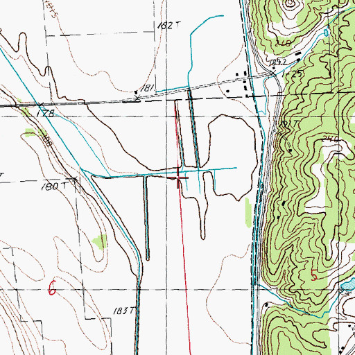 Topographic Map of Dysons Lake (historical), IL