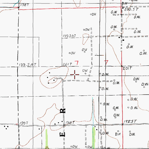 Topographic Map of Wever Grove (historical), IL