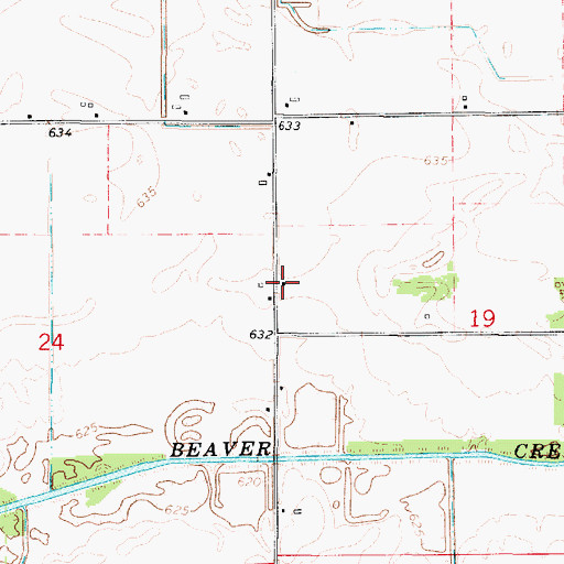 Topographic Map of Benoit School (historical), IL
