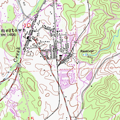 Topographic Map of Railtown 1897 State Historic Park, CA