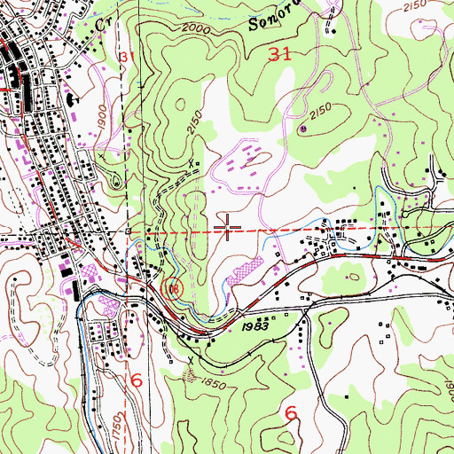 Topographic Map of Sonora Regional Medical Center, CA