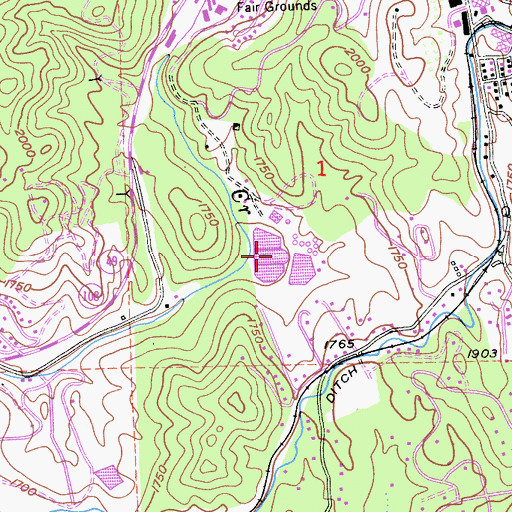 Topographic Map of Sonora Sewer Farm, CA