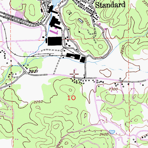 Topographic Map of Merlo Field Sports Complex, CA