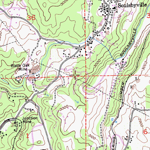 Topographic Map of Monte Grande Heights, CA