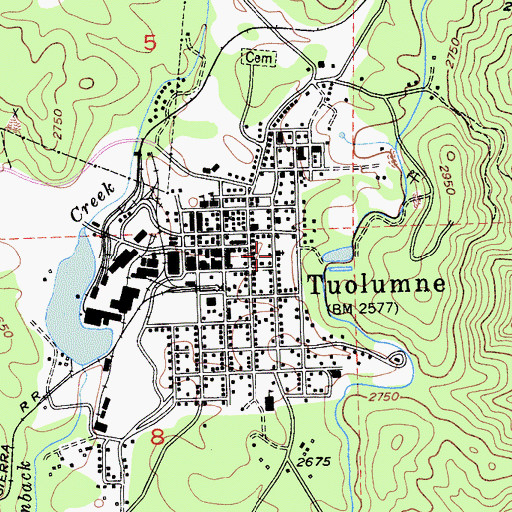 Topographic Map of Pentecostal Church of God, CA
