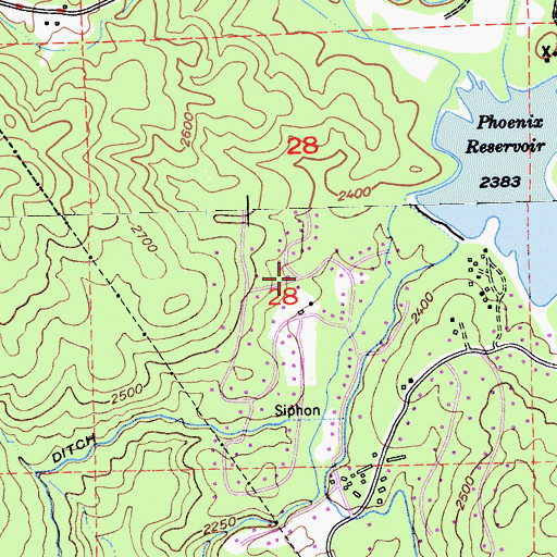 Topographic Map of Scenic View, CA