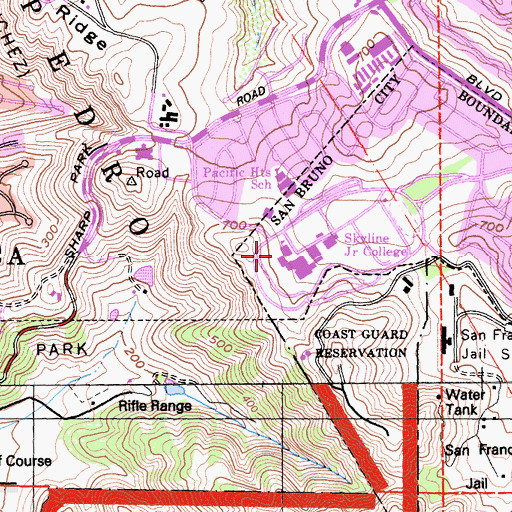 Topographic Map of Loma Chica Special School, CA