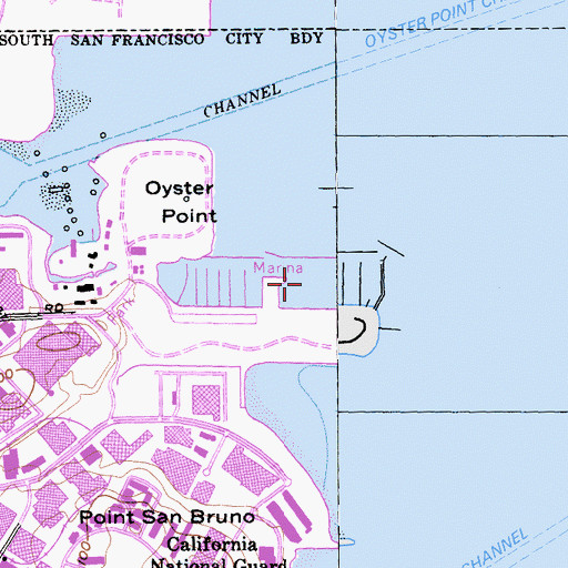 Topographic Map of East Basin, CA