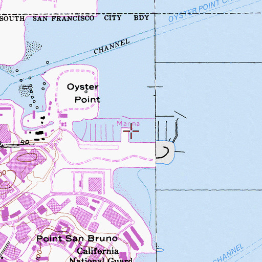 Topographic Map of East Basin, CA